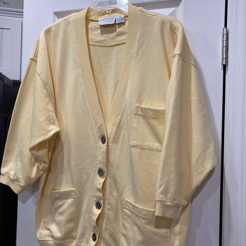 Nordstrom vintage Light Yellow Knit Sweater